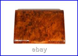 Vintage Birdseye Maple Wood Cigarette or Business card Box Case
