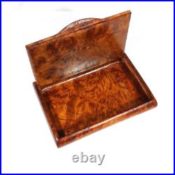 Vintage Birdseye Maple Wood Cigarette or Business card Box Case