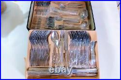 Vintage Collectibles KND Germany knifes Spoons Forks Gold Plated Lot 80Pcs Box