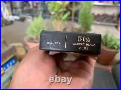 Vintage Cross Since 1846 Classic Black Ball Pen Case Box Empty Collectible Box