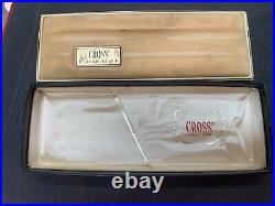 Vintage Cross Since 1846 Classic Black Ball Pen Case Box Empty Collectible Box