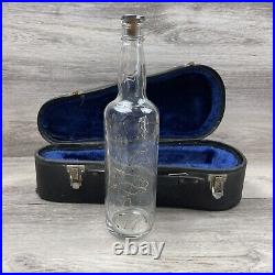 Vintage Mini Violin Case Wine Bottle Holder Tilso Japan Music Box