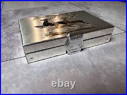 Vintage Reuge Music Box Musical Powder Compact Case (VIDEO) Elgin American