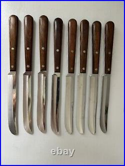 Vintage Set Of Case XX Of 8 Cap 254 Knives Process Pat # 2147079