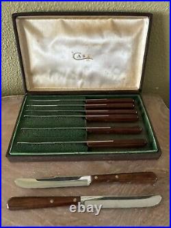 Vintage Set Of Case XX Of 8 Cap 254 Knives Process Pat # 2147079