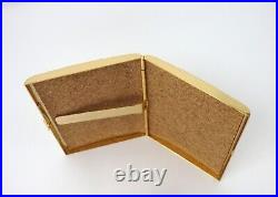 Vintage VALENTINO GARAVANI Logo Metal Cigarette Holder Case Gold WithBox Auth Rare