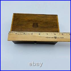 Vintage Working THORENS Swiss Cylinder 4 Song Music Box Walnut Made Switzerland