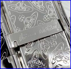 Vivienne Westwood ORB Cigarette Case Silver Metal Cigar Box New