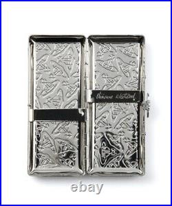 Vivienne Westwood Orb Cigarette Case Black Metal Slim Tabaco Cigar Gift Box New