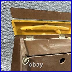 Vtg NAPA New Britain Pocket Knives EMPTY Store Sales Display Case Hinged BOKER