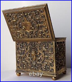 WMF Brass Renaissance Cherub jewelry box