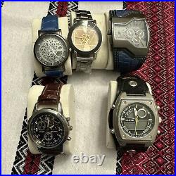 Watches And Box Leather wrist Watch Display Case Collection Storage Holder Box