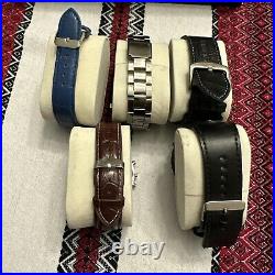 Watches And Box Leather wrist Watch Display Case Collection Storage Holder Box