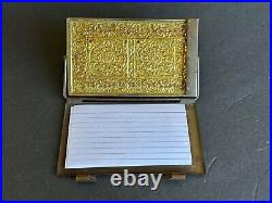 Weimar Germany ANTIQUE Bronze Case Notebook Paper Box