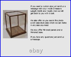 Wood/Acrylic/Mirrored Bottom Display Case # PP7337 Need a custom see below