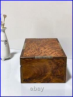 Wood box case Burl Memory Keepsake Lockable Handmade Luxury Vintage box gift