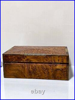 Wood box case Burl Memory Keepsake Lockable Handmade Luxury Vintage box gift