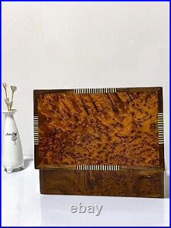 Wood box case Burl Memory Keepsake Lockable Handmade Luxury Vintage box gift