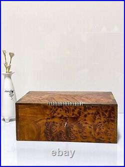 Wood box case Burl Memory Keepsake Lockable Handmade Luxury Vintage box gift