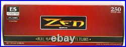 Zen King Size Full Flavor Cigarette Tubes 250pc Full Case 40 Boxes