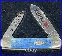 Zippo Case XX 1997 Swap Meet Ltd Ed Lighter & Knife Set Sealed In Wood Box C49